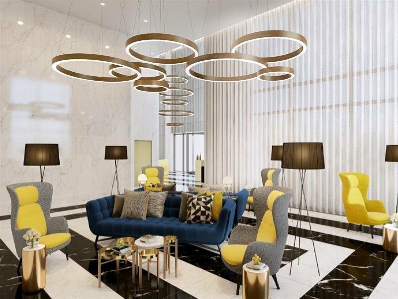 Millennium Atria Business Bay Aparthotel Dubai Bagian luar foto The lobby of the hotel